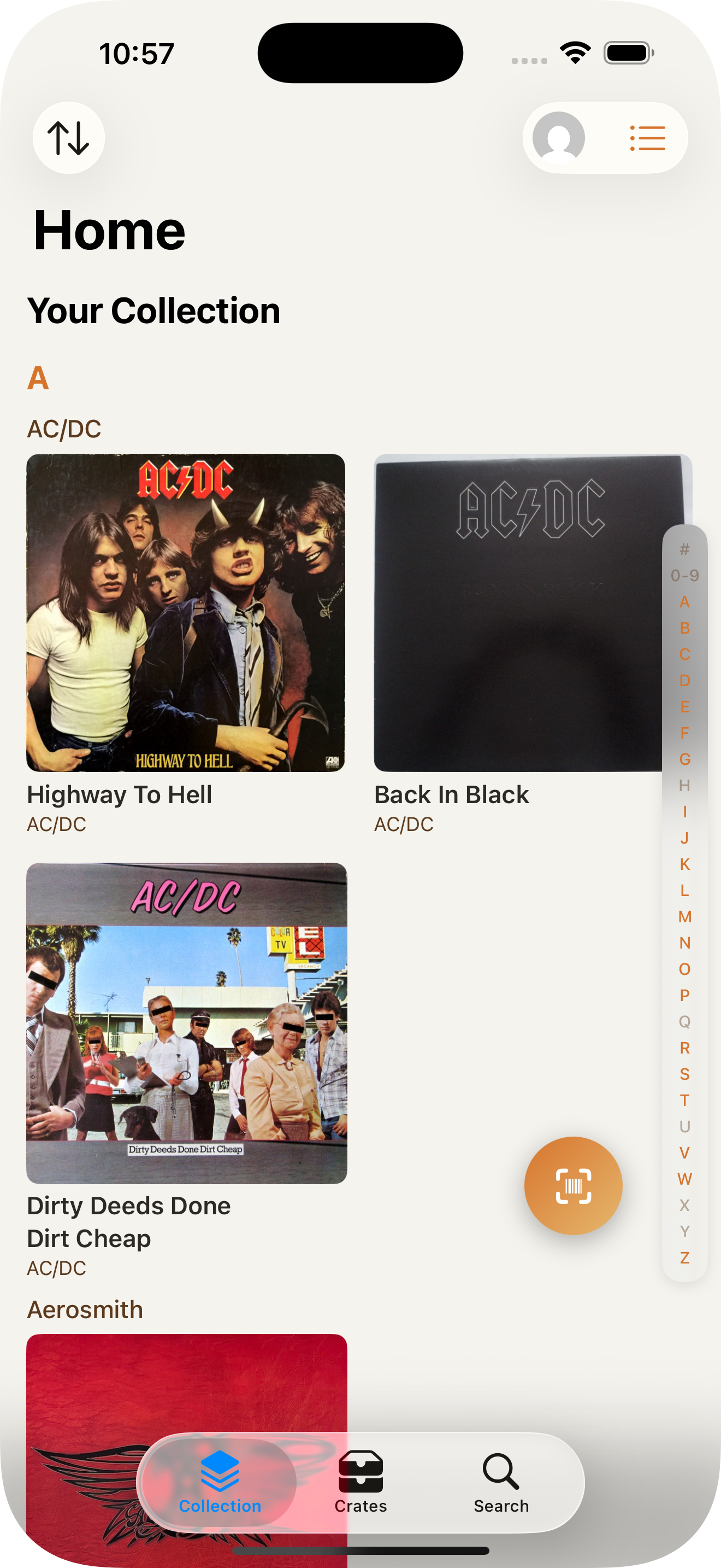 VinylCrate Collection View